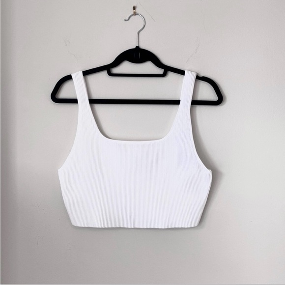 Babaton sculpt knit squareneck cropped tank 2x - Picture 4 of 4